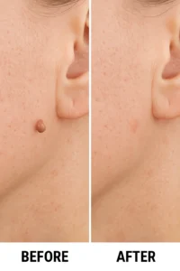 Skin tags removal Warrington before and after