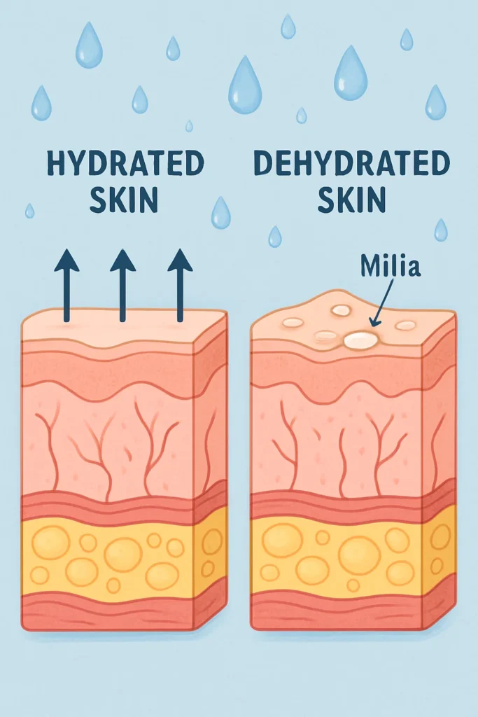 The importance of hydration and milia production Warrington