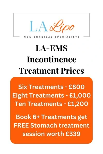 LA-EMS Incontinence Treatment Prices Warrington