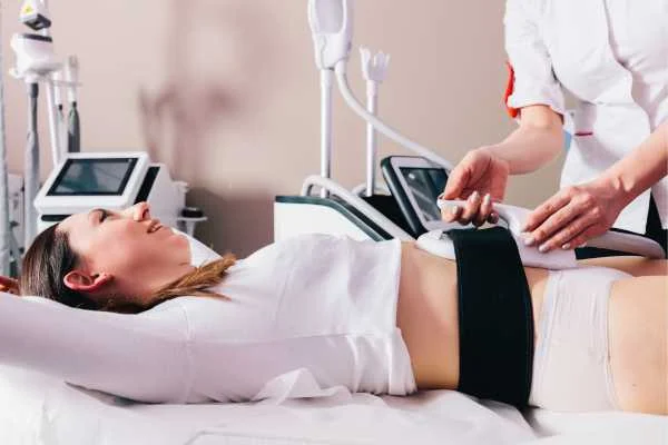 woman having body sculpting to help improve her body image and her mental health Warrington