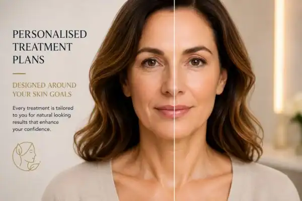 Before and after results of Collagen Lift Therapy Warrington